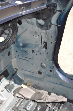 Front right quarter BMW 3 F30 12-15 blue, on body, painted 0.4mm