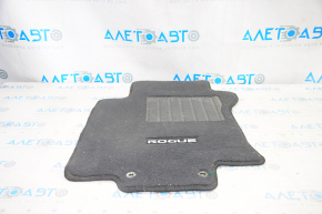 Carpet interior front left Nissan Rogue 14-20 cloth black