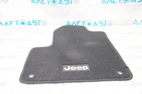 Carpet interior front left Jeep Cherokee KL 14- rag black, tear