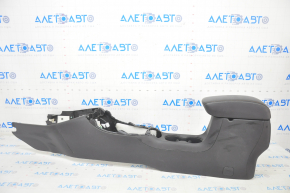 Console center armrest and cup holders Jeep Compass 17-21 leather black, scratches