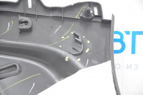 Arch trim lower right Jeep Compass 17- black, scratches, broken fastener