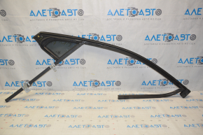 Glass seal front right Lincoln MKX 16- with upper chrome molding, glass triangle, scratches, bent