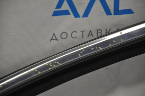 Glass seal front right Lincoln MKX 16- with upper chrome molding, glass triangle, scratches, bent