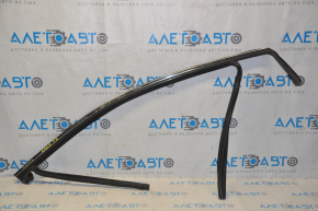 Upper door molding front right Ford Edge 15 - chrome with glass seal, scratches, for polishing