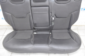 Rear row of seats 2nd row Jeep Compass 17 - combined leather black + cloth, for cleaning