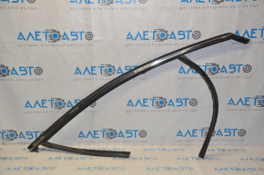 Upper front right door molding Ford Fusion mk5 13-20 chrome with glass seal, scratches, for polishing