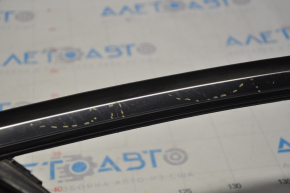 Upper front right door molding Ford Fusion mk5 13-20 chrome with glass seal, scratches, for polishing
