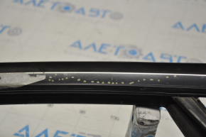 Upper front right door molding Ford Fusion mk5 13-20 chrome with glass seal, scratches, for polishing