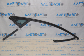 Front right glass seal Lincoln MKZ 13-16 with upper chrome molding, triangle glass, scratches, for polishing