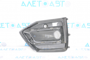 Front bumper grille left Audi Q5 80A 21-24 with molding, black matte scratches