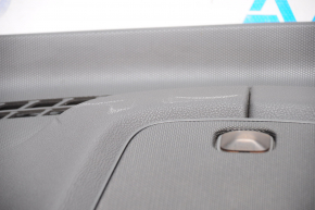 Torpedo front panel without AIRBAG Lincoln MKZ 13-20 black, wood inserts, crack on air duct, scratches, chip