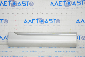 Door trim lower rear right Toyota Highlander 11-13 with chrome molding, crack crepe, sand
