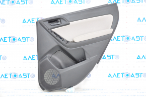 Door trim card rear right Subaru Forester 14-18 SJ black with gray insert cloth, armrest cloth, broken fastener