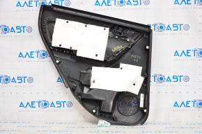 Door trim card rear right Subaru Forester 14-18 SJ black with gray insert cloth, armrest cloth, broken fastener