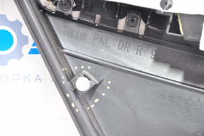 Door trim card rear right Subaru Forester 14-18 SJ black with gray insert cloth, armrest cloth, broken fastener