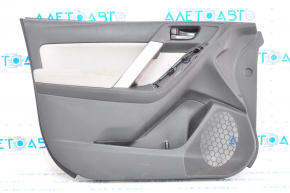 Door trim card front left Subaru Forester 14-18 SJ black with gray insert cloth, armrest cloth, for dry cleaning