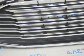 Grill radiator grill assembly with frame Ford Fusion mk5 13-16 chrome, sand