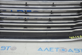 Grill radiator grill assembly with frame Ford Fusion mk5 13-16 chrome, sand