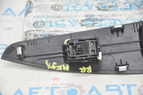 Rear right window lift control for Ford Fusion mk5 13-20 black, with black gloss trim