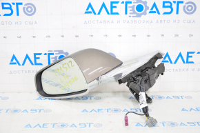Side mirror left Tesla Model S 12-20 13+1 pins, auto-dimming, heated, brown+chrome