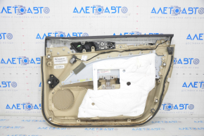 Door trim card front left Ford Fusion mk5 13-16 beige, wood insert
