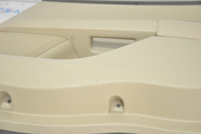 Door trim card rear right Ford Fusion mk5 13-16 beige, wood insert, scratches, plastic turned white