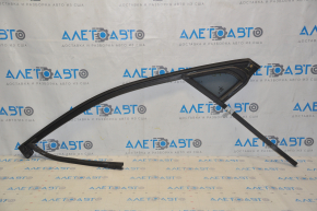 Glass seal front left Lincoln MKX 16- with upper chrome molding, triangle glass, small scratches, for polishing