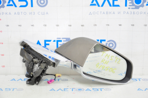 Side mirror right Tesla Model S 12-20 13+2 pins, auto-dimming, heated, brown+chrome