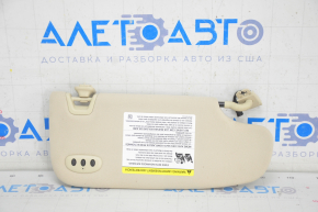Left visor Ford Fusion mk5 13-20 beige, with control