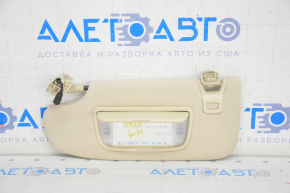 Left visor Ford Fusion mk5 13-20 beige, with control