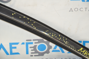 Glass seal front left Lincoln MKZ 13-16 with upper chrome molding, glass triangle, scratches