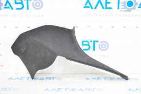 Rear Trunk Pillar Cover Right Tesla Model S 12-20 Black, Suede