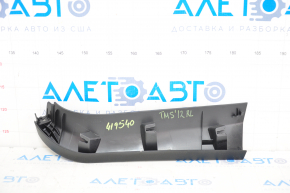 Left Trunk Door Trim Tesla Model S 12-20 Black, Scratches