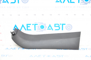 Trunk door trim right Tesla Model S 12-20 black, crack in crepe