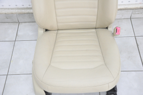 Passenger seat Ford Fusion mk5 13-16 electric, with airbag, heating, leather beige