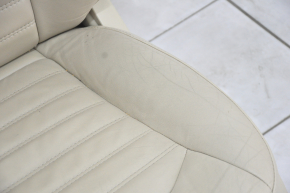 Driver's seat Ford Fusion mk5 13-16 electric, with airbag, heating, beige leather, cracks in leather
