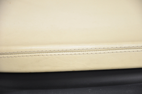 Door trim card front right Tesla Model S 12-15 pre-rest, black leather, with beige insert, with backlight, swollen leather