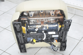 Passenger seat Ford Fusion mk5 13-16 electric, with airbag, heating, leather beige