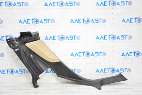 Rear pillar trim lower left Tesla Model S 12-15 pre-rest, black, with beige insert, scratches