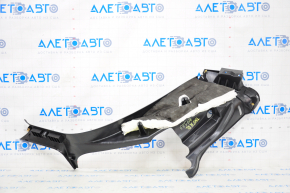 Rear pillar trim lower left Tesla Model S 12-15 pre-rest, black, with beige insert, scratches