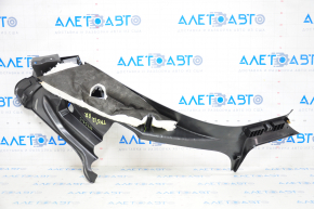 Rear pillar trim lower right Tesla Model S 12-15 pre-rest, black, with beige insert, scratches