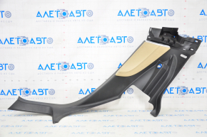 Rear pillar trim lower right Tesla Model S 12-15 pre-rest, black, with beige insert, scratches