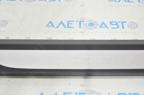 Door sill trim front left Tesla Model S 12-20 black with chrome trim, scratches