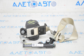 Driver's seat belt Ford Fusion mk5 13-16 beige, chemically treated