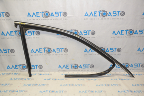 Upper door molding front right VW Passat b8 16-19 USA chrome with glass seal, minor scratches