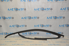 Upper door molding front right VW Tiguan 09-17 chrome, with glass seal, minor scratches
