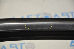 Upper door molding front right VW Tiguan 09-17 chrome, with glass seal, minor scratches