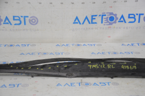 Rear bumper protection mount left long Tesla Model S 12-15 pre-rest dented, tears