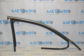 Upper door molding front right VW Passat b7 12-15 USA chrome with glass seal, minor scratches