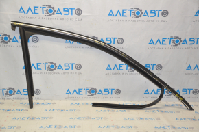Upper door molding front right VW Passat b7 12-15 USA chrome with glass seal, minor scratches